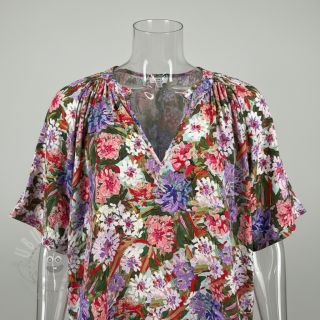 Viskoza SATIN Old fashion flowers digital print