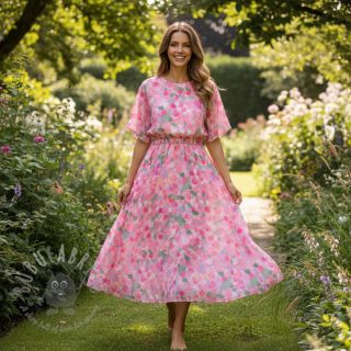 Viskoza SATIN Abstract digital print