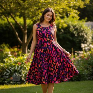 Viskoza RADIANCE Animal skin black digital print