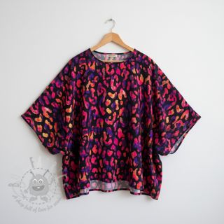 Viskoza RADIANCE Animal skin black digital print