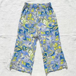 Viskoza RADIANCE Abstract paisley blue digital print