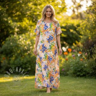 Viskoza RADIANCE Danaan yellow digital print