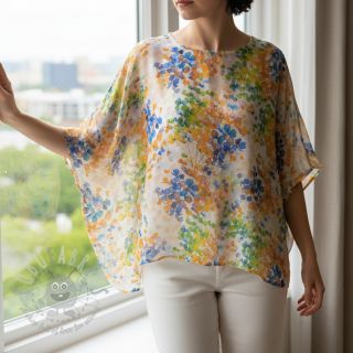 Viskoza RADIANCE Danaan yellow digital print