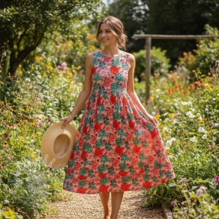 Viskoza RAYON POPLIN Knitted design D digital print