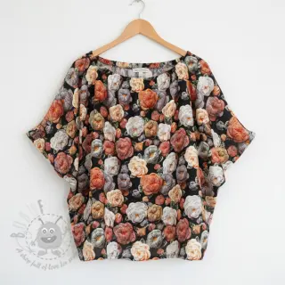 Viskoza RAYON POPLIN Knitted design F digital print