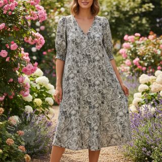 Viskoza RAYON POPLIN Pattern design F digital print