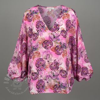 Viskoza RAYON POPLIN Feathers design G digital print