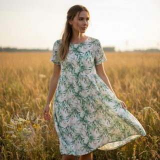 Viskoza RAYON POPLIN Bright flowers design D digital print