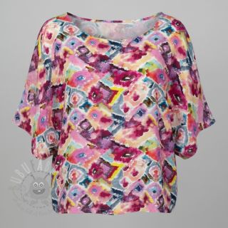 Viskoza RAYON POPLIN Colorful Patterns design D digital print