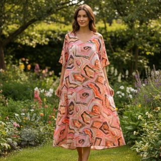 Viskoza STRETCH Somer design B digital print