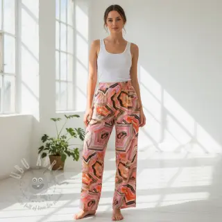 Viskoza STRETCH Somer design B digital print