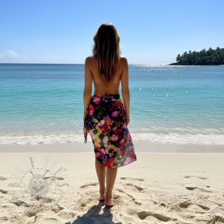 Viskoza LUREX Abstract navy digital print