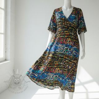 Viskoza Dimulti blue digital print