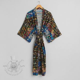 Viskoza Dimulti blue digital print