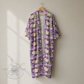 Viskoza Artistic flowers design C digital print