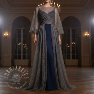 Til ROYAL SPARKLE tamno siva srebrna