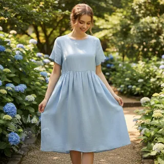 Lan s pamukom Lico light blue