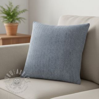 Linen cotton Fishbone navy