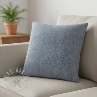 Linen cotton Fishbone navy