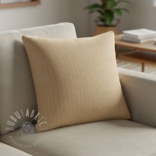 Linen cotton Fishbone camel