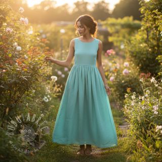 Lan pamuk Fishbone mint