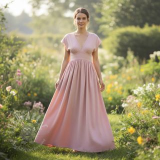 Lan pamuk Fishbone pink