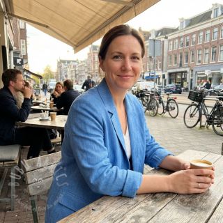 Lan pamuk Fishbone cobalt