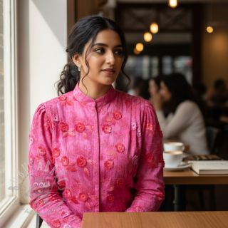 Pamuk TIE DYE EMBROIDERY Poppy design U