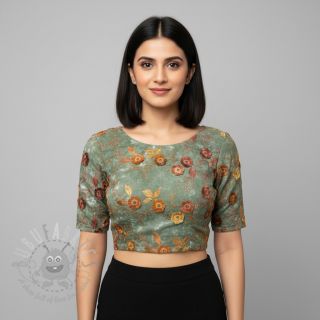 Pamuk TIE DYE EMBROIDERY Poppy design O