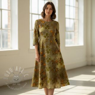 Pamuk TIE DYE EMBROIDERY Poppy design P