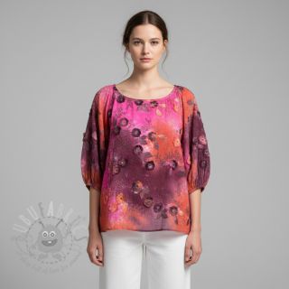 Pamuk TIE DYE EMBROIDERY Poppy design Q