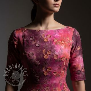 Pamuk TIE DYE EMBROIDERY Poppy design Q