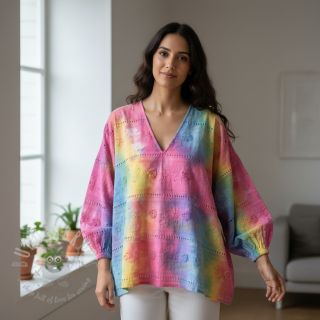Pamuk EMBROIDERY Tie dye Della design B