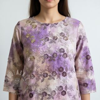 Pamuk TIE DYE EMBROIDERY Poppy design J