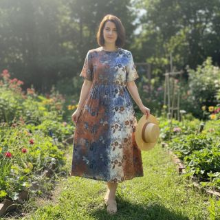 Pamuk TIE DYE EMBROIDERY Poppy design I