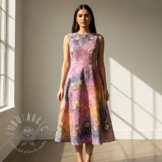 Pamuk TIE DYE EMBROIDERY Poppy design E