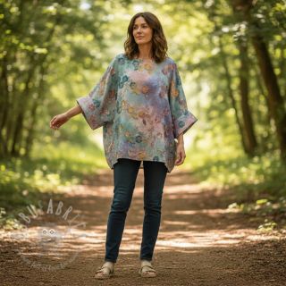 Pamuk TIE DYE EMBROIDERY Poppy design C