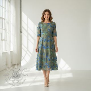 Pamuk TIE DYE EMBROIDERY Poppy design B