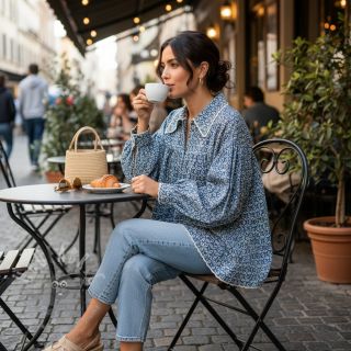 Madeira vez TIE DYE DENIM Design B