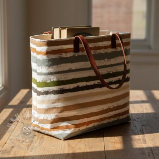 Pamuk Big stripes Snoozy old green