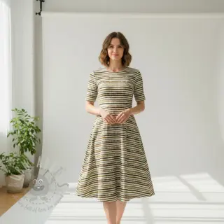 Pamuk Small stripes Snoozy taupe