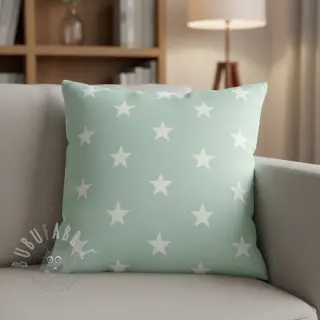 Pamučna tkanina Stars mint