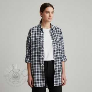 Pamučna tkanina YARN DYED CHECK BRUSHED Silva design B