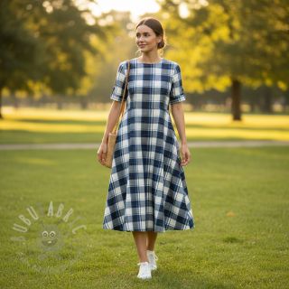 Pamučna tkanina YARN DYED CHECK BRUSHED Silva design A