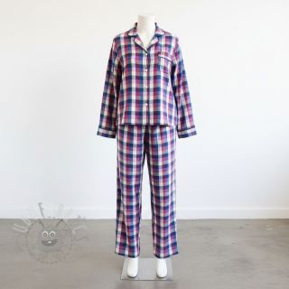 Pamučna tkanina YARN DYED Square cerise