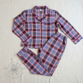 Pamučna tkanina YARN DYED LUREX Check purple