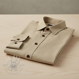 Pamučna tkanina popelin dark beige