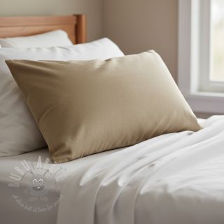 Pamučna tkanina popelin dark beige