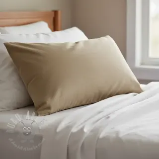 Pamučna tkanina popelin dark beige