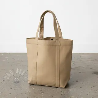 Pamučna tkanina popelin dark beige